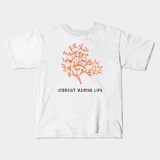 Vibrant Marine Life, Sea Life, Summer Vibes Kids T-Shirt